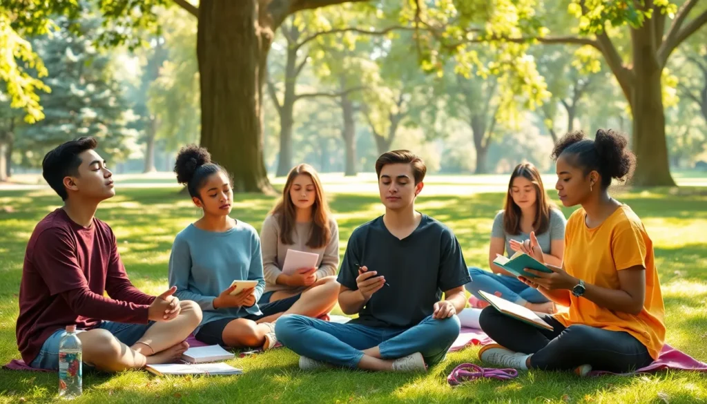 mindfulness activity for teens